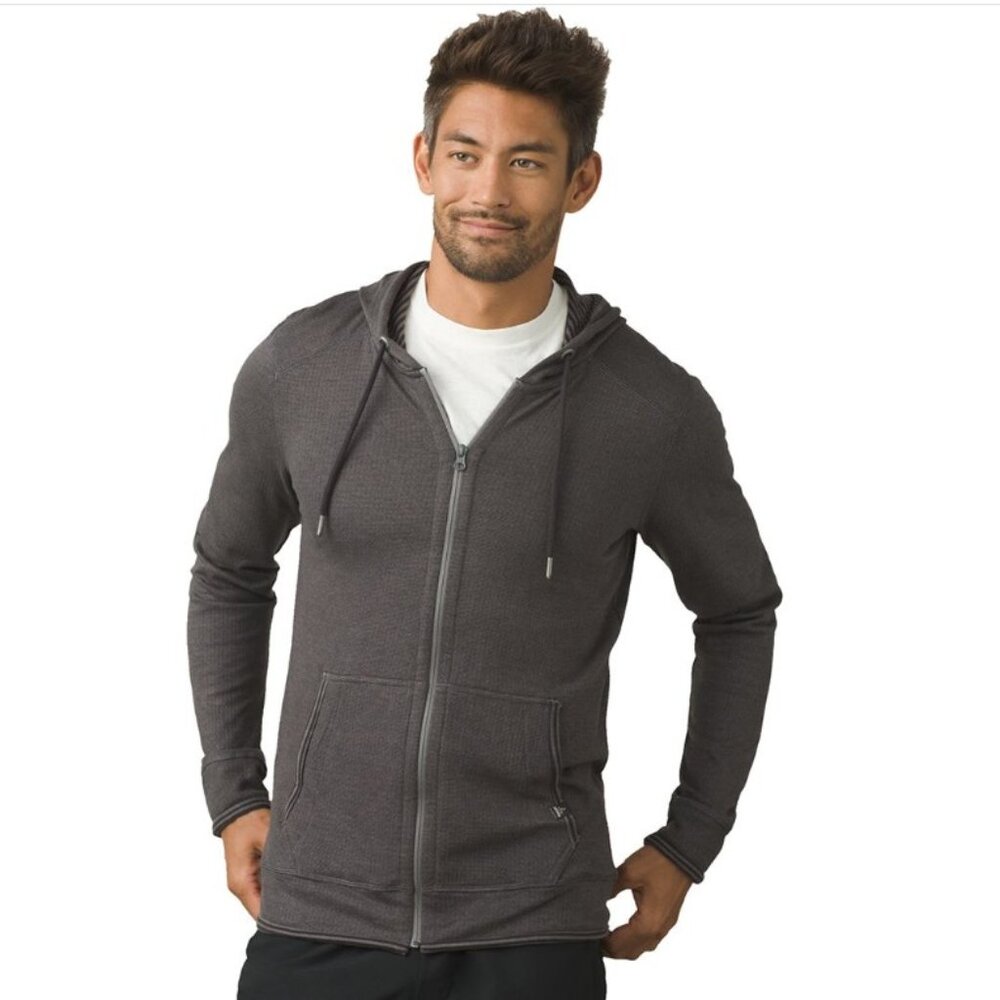 prAna Smith Full-Zip Hoodie - Slate Green - Men's Medium NWT